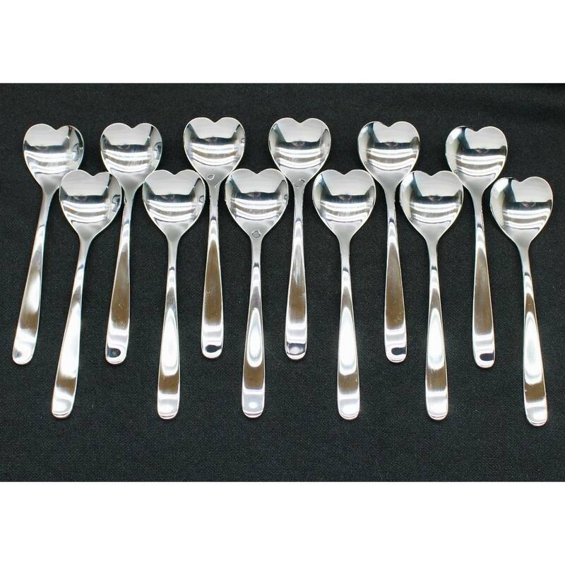 Set of 12 HeartShaped 5" Spoons Bed Bath & Beyond 39374980